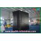 Black Wall Inflatable Cube Tent Double Sewing Show Background