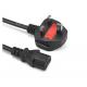 Durable ASTA 60227 IEC53 Power Cord UK Plug To C5 3 Pin Laptop Power Lead