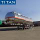 TITAN 3 axle stainless steel fuel tanker trucks trailer for sale