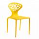 Fashion Multicolored Plastic Dining Chairs For Family / Restaurant