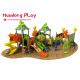 Magic House Series Outdoor Playground With Slide , Outdoor Playground Equipment