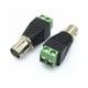Solderless Screw Terminal BNC Female Male Connector Adapter for CCTV Camera Monitor Video Recorder
