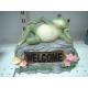   Lying Frog  pattern alumilite Acrylic Epoxy Resin Garden Decorative Statue  