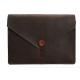 A4 Size Brown Envelope Style Laptop Sleeve Genuine Documents Leather Laptop Envelope Sleeve