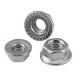 Serrated Flange Lock Screw Nut And Washer For Machinery , Zinc Plated Hex Flange Nut