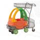 Metal 80L Kids Shopping Carts / Childrens Shopping Trolley Funny Toy Car