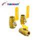 Forged Iron Long Handle Compression Brass 2 Way Screw Thread Ball GAS Valve For PEX AL PEX System
