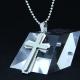 Fashion Top Trendy Stainless Steel Cross Necklace Pendant LPC347