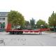 3 Axles Lowbed Heavy Duty Semi Trailers With 2 Legs , Flatbed Semi Trailer