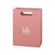 Bio - Degradable Pink Paper Bags Packaging Clothing With Die Cut Handle