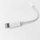 Audio Lightning Iphone Aux Cord Connector White MFi PC ABS TPE