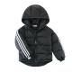 Hooded Kids Lightweight Down Jacket For Winter Single Breasted Type