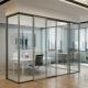 Dividers Aluminium Frame Sliding Double Glazed Office Glass Partition Wall