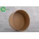 Food Use Disposable Kraft Paper Biodegradable Bowl 750ml For Salad Soup