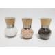 Premium Customized Wooden lid Adjustable Salt& Pepper Grinder, Pepper Mill and Salt Mil, Glass Body