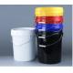 PP UN Approved 20 Liter Plastic Bucket With Metal Handles And Spout Lid