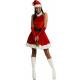 Red Santa Claus Outfit for Women Custom Size Xmas Mrs Claus Costume Stage Dancerwear