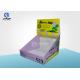 Ecofriendly Supermarket Cardboard Counter Display Box For Eraser Promotion