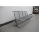 Street Park Outdoor Metal Benches Furniture With Back free standing