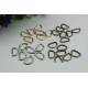 Supply handbag metal welded d ring,various colors wire iron metal d ring 13mm