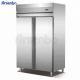 SS304 Double Door Kitchen Fridge Freezer 1100L 1360L Practical
