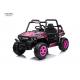 Pink Kids Electric UTV Dual Drive Kid Size Music And Horn Sound