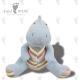 Child Friendly Soft Plush Toy Stuffed Grey Dinosaur Plush 28 X 32cm