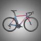Long Lasting Carbon Fiber Touring Bike Holographic Colour Frame For Adults