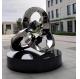 Modern 1.8M Stainless Steel Abstract Outdoor Sculpture for Garden Ornament