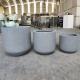 New design light weight outdoor decorative large grey planter pots for wholesale