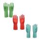 Flocked Lined Latex Rubber Gloves For Washing Dishes