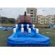 0.55mm PVC Kids Inflatable Pirate Boat Bouncer Water Slide For Party