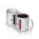 New creative gift product The thermometer colour change ceramic mugs cup
