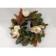 Yulan Magnolia Artificial Wreath With Leaves 60cm