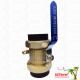 ISO Standard Big Size Heavier Type Ppr Brass PPR Double Union Ball Valve 75mm