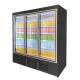 Upright Supermarket Multideck Open Chiller Frost Free With Sliding Glass Doors
