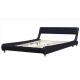 Full Size Black Faux Leather Bed Frame Upholstered Platform OEM