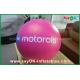 Blue / Red Inflatable Lighting Decoration Closed Hanging Balloon For Advertising