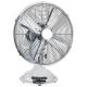 Chrome 12 Inch Metal Blade Oscillating Fan 4 Blade 3 Speed For Singapore