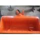 High Efficiency Excavator Tilt Bucket , Excavator Tilt Hitch Hitachi ZX120 With Bolted Edge