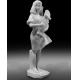 Indoor art exhibition marble sculptures beautiful girl stone statue,stone carving supplier