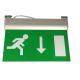 15 PCS SMD Led Aluminum Exit Sign Ceiling Surface Suspended Emergency Light Fixture