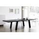 Solid Wooden Minimo Modern Dining Room Tables Rectangle Black Colors
