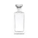 Hot Stamping Surface Handling Customize 700ml Square Shape Clear Vodka Glass Bottle