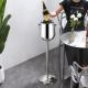 French Style Champagne Holder Stand Stainless Standing Champagne Bucket