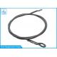 1.5mm Galvanized Steel Wire Cable Eye & Sling 1x19  For Lamp Hanging System