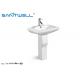 European Design Bathroom Ceramic Wash Basin / Stand Pedestal Art Basin