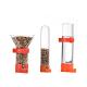funnel bird seed feeder with clip, for finches canary cockatiel,color vary