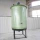 Green Vertical FRP Cylindrical Tank Fiberglass Container For Alkali Acid Waste