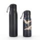 Black Double Wall Stainless Steel Water Bottles With Spout Lid BPA Free